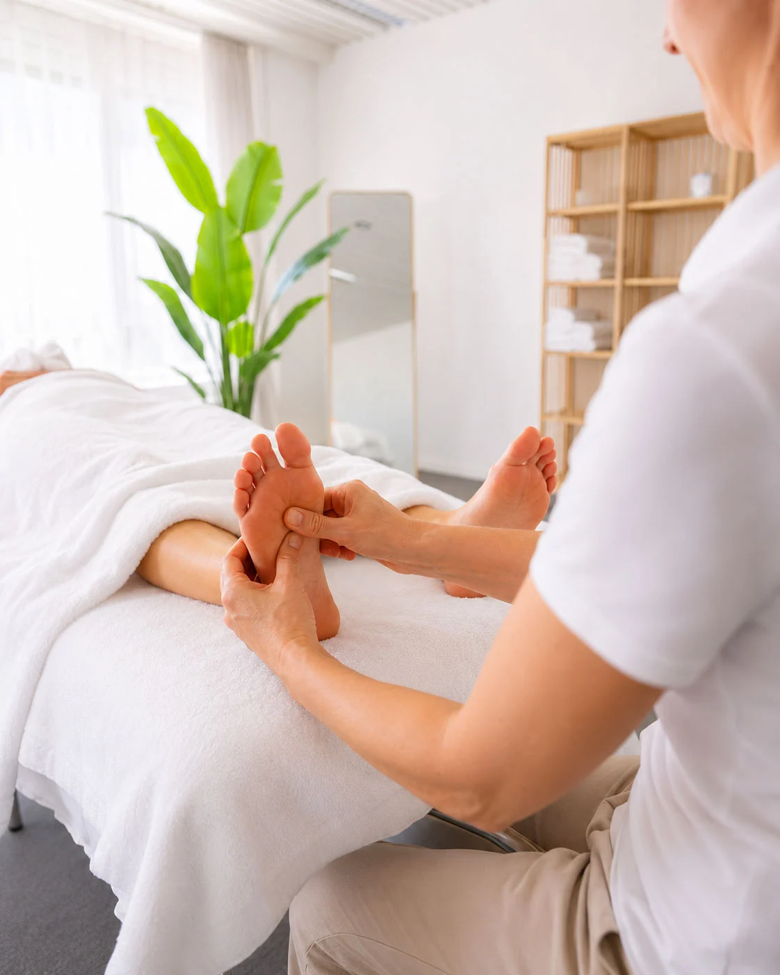 Behandlung der Fussreflexzonen an der Brühlgasse in St. Gallen
